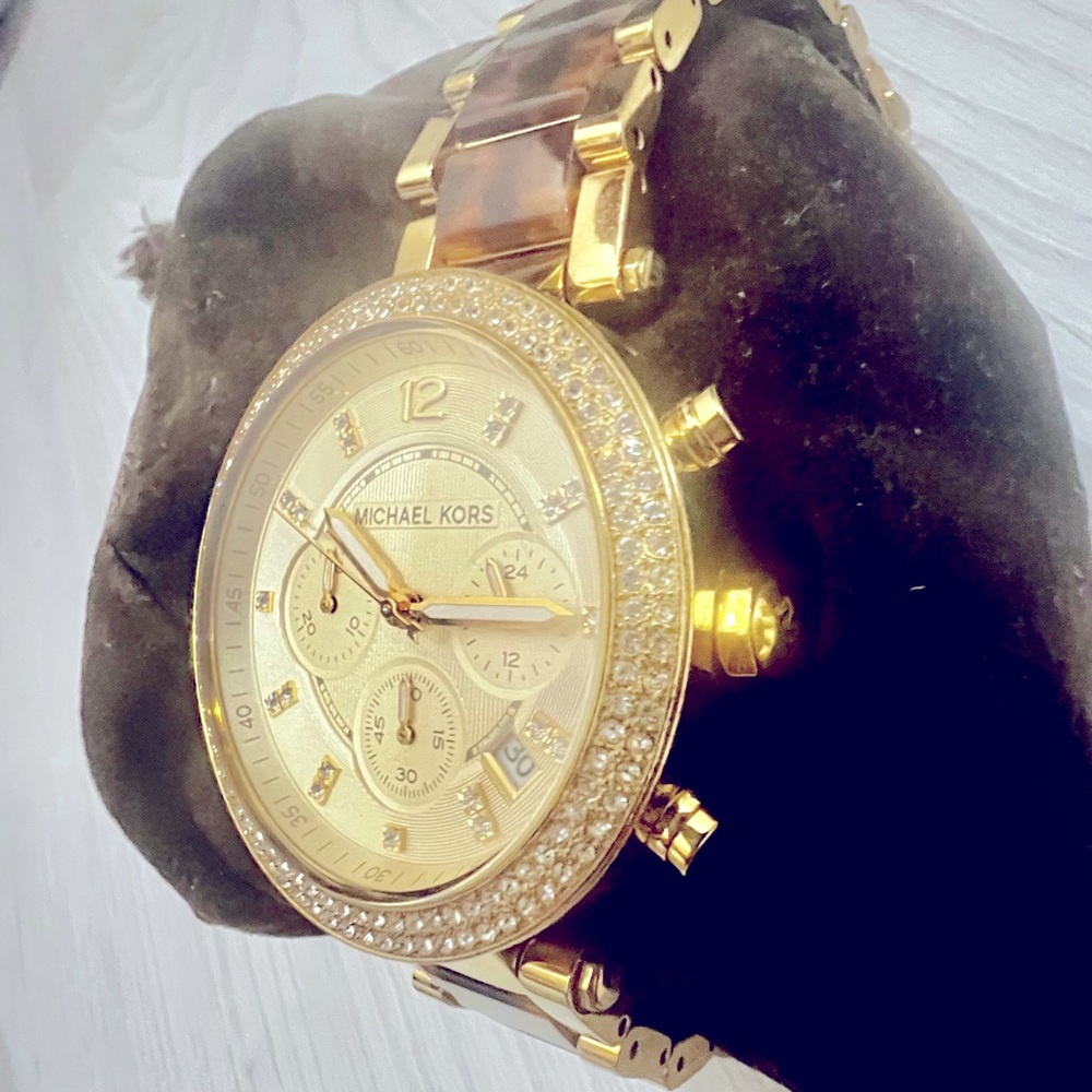 Michael Kors PARKER CHRONOGRAPH GOLD DIAL LADIES WATCH MK5688